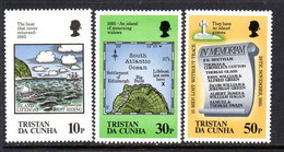 Tristan Da Cunha QEII 1985 Centenary Of Loss Of Lifeboat Set Of 3, MNH, SG 399/401 - Tristan Da Cunha