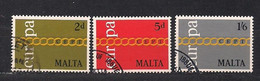 Cept 1971 Malte Malta Yvertn° 424-426 (o) Oblitéré - 1971