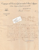 Cie Du Chemin De Fer Sur Route De PARIS à ARPAJON  ( 2/2 ) - Lettre Adressée à Revigny Sur Ornain Dans La Meuse - Documentos Históricos