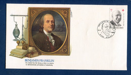 ⭐ Belgique - Premier Jour - FDC - Benjamin Franklin - Personnage Célèbre - 1987 ⭐ - 1981-1990