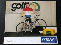 Marcel Derksen - Golff - 1994 - Carte / Card - Cyclists - Cyclisme - Ciclismo -wielrennen - Wielrennen