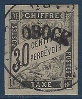 France Colonies Obock Taxe N°3 Oblitéré Superbe !! Signé Brun Et Calves - Used Stamps