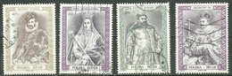 POLAND Oblitéré 3485-3488 Roi Reine Prince Henri De Valis Anne Jagellon Etienne Bathory Sigismond III - Oblitérés