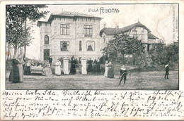 HAMBURG BLANKENESE Villa Felicitas Illustre Hochmodisch Garten Gesellschaft Gelaufen 26.8.1901 - Blankenese