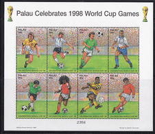 Soccer World Cup 1998 - PALAU - Sheet MNH - 1998 – France
