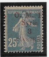 Syrie N°38 - Variété Surcharge Décalée - Neuf * Avec Charnière - TB - Ongebruikt