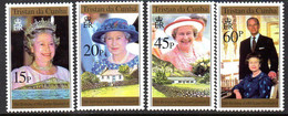 Tristan Da Cunha 1996 Queen's 70th Birthday Set Of 4, MNH, SG 594/7 - Tristan Da Cunha