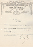 Lettre Illustrée Style Art Nouveau 4/9/1928 Léon MEYER Bijouterie Silber U Alpakka Waren FRANKFURT Allemagne - 1900 – 1949