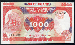 OUGANDA 26 1000 SHILLINGS 1986 #H/10  Signature 6   UNC. - Oeganda