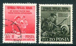 ROMANIA 1950 Peace Congress Used.  Michel 1236-37 - Usati