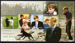 Tristan Da Cunha 2000 Prince William's 18th Birthday MS, MNH, SG 687 - Tristan Da Cunha