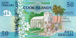 COOK 1992 50 Dollar - P.10a Neuf UNC - Islas Cook