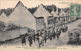 Soisy-aux-Bois      51        Guerre 14/18     Soldats Français En Route Pour Le Feu        (voir Scan) - Autres & Non Classés