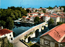 Clisson * Le Quartier De La Trinité Et Le Pont De Ville Pris Du Château - Clisson