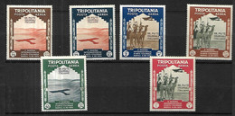 Tripolitania  Poste Aérienne 1934 Cat Yt N°  57  à   62  N* MLH - Tripolitania
