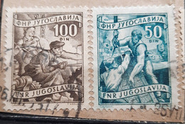 INDUSTRY -50 D-100 D- ERROR-VARIATION-YUGOSLAVIA-1951 - Non Dentelés, épreuves & Variétés