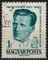 ESPERANTO Activist - WW2 Communist Hero Kilián György - Hungary 1961 - Used - Esperanto