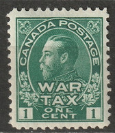 Canada 1915 Sc MR1  War Tax MH Some Disturbed Gum - Oorlogsbelastingen