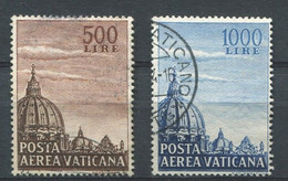 VATICANO 1953 POSTA AEREA CUPOLA ANNULLATO - Airmail