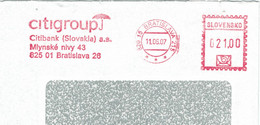 Hasler Stempelmaschine - Bratislava Pressburg Citigroup Schirm Rettungsschirm Banken - Covers & Documents