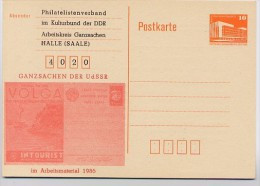 DDR P86I-4c-88 C24 PRIVATER ZUDRUCK GANZSACHEN UDSSR Halle 1987 - Privatpostkarten - Ungebraucht