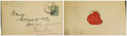 O) 1901 ARGENTINA, ALLEGORY LIBERTY SEATED 15c, PER THAMES, TO NEW YORK - Covers & Documents