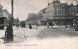 Toulouse - Entrée Du Boulevard Carnot, Tramway Hippomobile - Edition Staerck (Au Capitole) - Carte Non Circulée - Toulouse