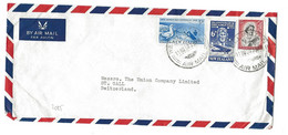 G 52 - Enveloppe Envoyée De Wellington En Suisse 1958 - Cartas & Documentos