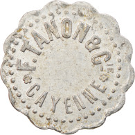 Jeton, FRENCH GUIANA, Cayenne, F. Tanon Et Cie, 20 Centimes, C. 1928, TTB+ - Monétaires / De Nécessité