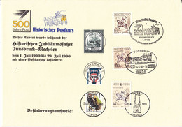 B01-210 Enveloppe FDC Liaison Postale Européenne Innsbruck-Malines émission Allemagne Belgique Autriche - 1981-1990