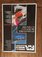 Affiche Grand Prix De F1 MONACO 89 - Automovilismo - F1
