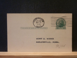 92/266 POSTAL CARD  PIQUAGE VERSO 1940 - 1921-40