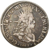 Monnaie, États Italiens, LIVORNO, Cosimo III, Tollero, 1683, TTB, Argent - Toscane