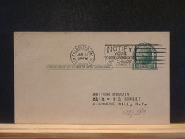 92/281   POSTAL CARD  PIQUAGE VERSO 1933 - 1921-40