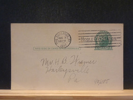 92/285   POSTAL CARD  PIQUAGE VERSO 1927 - 1921-40