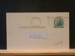 92/299   POSTAL CARD USA VERSO PIQUAGE PRIVE - 1941-60
