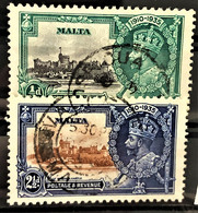 MALTA 1935 - Canceled - Sc# 184, 185 - Malte (...-1964)