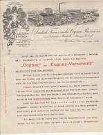 Lettre Illustrée 10/6/1909 Deutsch Französische Cognac Brennerei - Cognac Verschnitt MUNCHEN Allemagne - 1900 – 1949