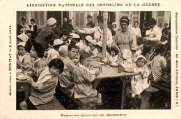 étretat * Orphelins De La Guerre * Colonie * Enfants * Repas En Plein Air En Décembre - Etretat