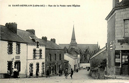 St Herblain * Rue De La Poste Vers L'église * VIOLIN Débitant * OLLIVIER Menuisier Débitant - Saint Herblain