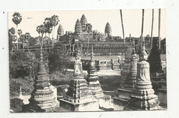 Cp, CAMBODGE , Vue Du Monastere Nord , ANGKOR VAT  , Vierge , Arts , Sculpture - Cambodge