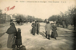Paris 16ème * Avenue Du Bois De Boulogne ( Avenue Foch ) Porte Dauphie * Publicité Maggi - Arrondissement: 16