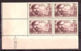 Coin Daté 5.5.39 Du N° 437 - Neuf ** - Claude Debussy - Au Profit Des Chômeurs Intellectuels - 1930-1939