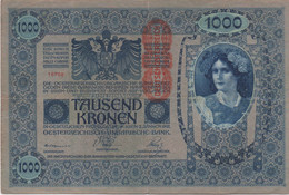 Empire Allemand-Autrichien : 1000 Kronen 1902 + 1000 Kronen 1922 - Sammlungen