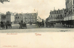 Tarbes * La Place Maubourguet * Grand Hôtel De La Paix CLAVERIE Propriétaire * Café Du Centre - Tarbes