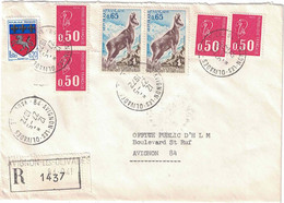 Vaucluse - Avignon Les Olivades - Lettre Recommandée Pour Avignon - 27 Mai 1972 - Postal Rates