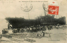 St Jean De Monts * Renflouement Du Bateau POHREA , Plage Des Demoiselles * échoué échouage - Saint Jean De Monts