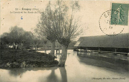 éragny * Le Lavoir Et Les Bords De L'epte * Laveuse - Eragny