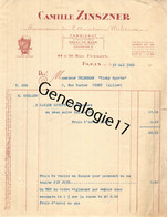 75 22468 PARIS SEINE 193  Fournisseur Aviation Miltaire De Casque Aviateurs CAMILLE ZINSZNER Gants De Boxe Rue Fessart - Aviazione