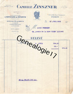 75 22469 PARIS SEINE 1930 Gants De Boxe CAMILLE ZINSZNER Gardiens De But De Punching Rue Fessart - Otros & Sin Clasificación